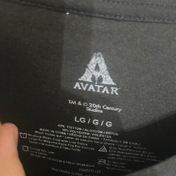 Avatar Mens Black Movie Forest Scene Short Sleeve Crew Neck T-Shirt Large - Picture 4 of 5